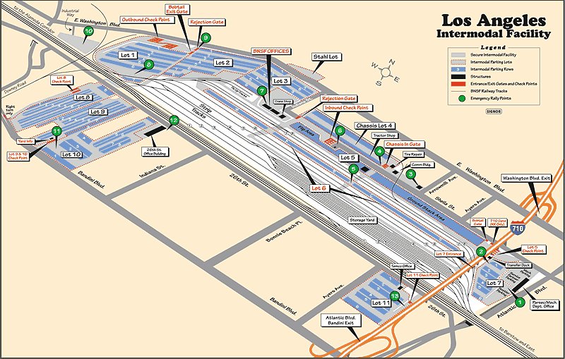 Los Angeles Intermodal Map