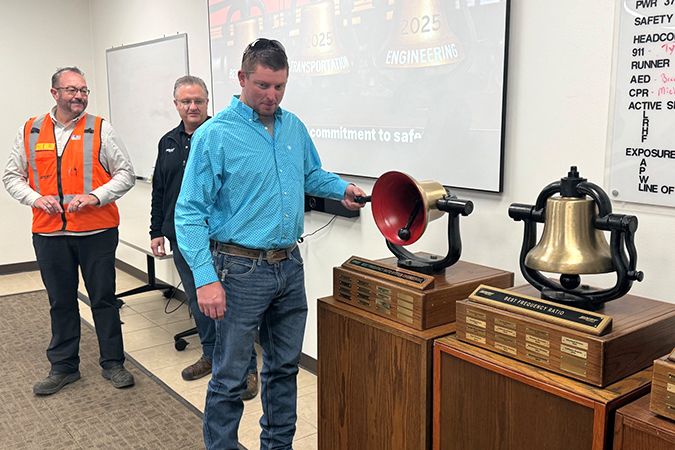 From left, Steve Mullen, Ricco Montini and Jason Stone of the Powder River Division 