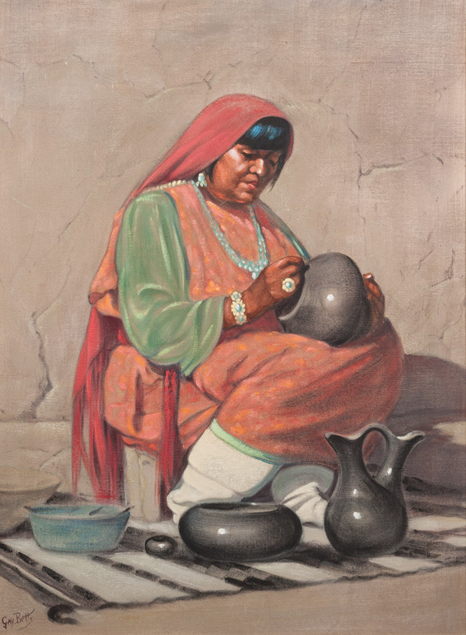 Maria Martinez, 1951; oil on canvas; 36 x 48 inches